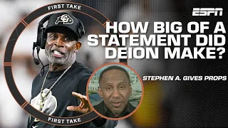 Stephen A. praises Deion and Colorado for comeback win over Georgia Tech 👏  | First Take