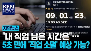 I entered my job title and got a result in 5 seconds… AI reveals the 'lifespan of my job' / KNN