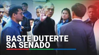 Baste Duterte dumating sa impeachment trial ni VP Sara