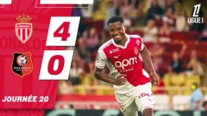 Résumé, AS Monaco 4-0 Rennes (Fati, Akliouche, Coulibaly, Idumbo)