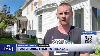 Sheboygan family recovers from a house fire for the second time, community rallies to help