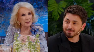 “¿Cómo te llamás?” La inesperada pregunta de Mirtha a Pampito antes de comenzar la cena