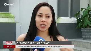Dancer Vitória Kelly reports being grabbed by influencer