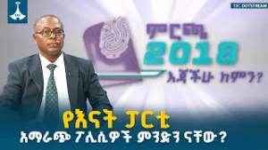 የእናት ፓርቲ አማራጭ ፖሊሲዎች ምንድን ናቸው? ETV | EBC | EBCDOTSTREAM