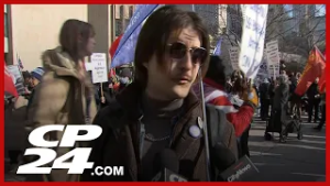 Toronto holds anti-war protest at U.S. consulate after strikes against Iran