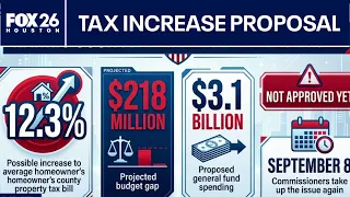 Harris County homeowners could be potential tax increase