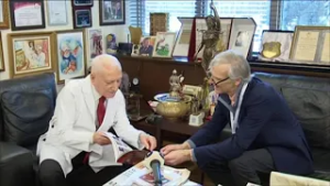 Prof. Dr. Haberal, Prof. Dr. Chet Miller'ı Ankara'da Ağırladı