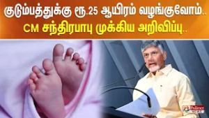குடும்பத்துக்கு ரூ. 25 ஆயிரம் வழங்குவோம்.. CM சந்திரபாபு முக்கிய அறிவிப்பு..