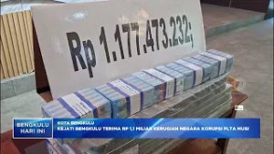 KEJATI BENGKULU TERIMA RP 1,1 MILIAR KERUGIAN NEGARA KORUPSI PLTA MUSI