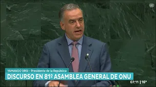 🌎 Before the UN General Assembly, Yamandú Orsi reaffirmed Uruguay's commitment to peace, the