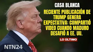 Recent Trump post sparks anticipation: he shared a video of when Maduro challenged the US