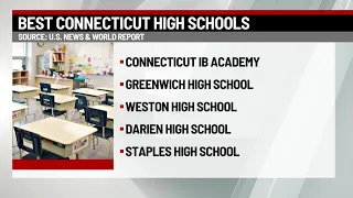 Which Connecticut high school is ranked highest by US News and World Report?