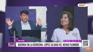 Martha Chávez acusa a López Aliaga de tener fijación con Keiko Fujimori