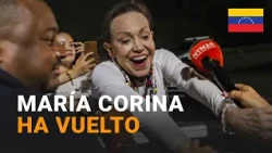 María Corina Machado arrives in Caracas: "We will always remember this day" | RTVE News