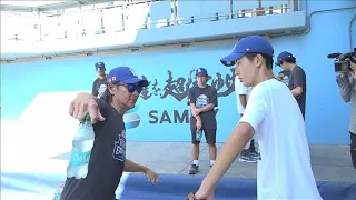 ドジャースタジアムで日米中学生の野球教室　高橋尚成さんやアイアトンさんが指導(2026年8月22日)
