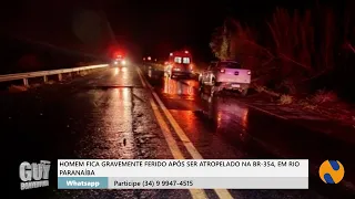 Man seriously injured after being hit by drunk driver on BR-354 in Rio Paranaíba