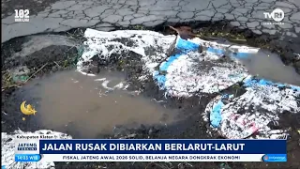 Jalan Rusak Dibiarkan Berlarut-larut Di Klaten