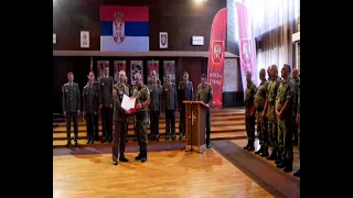 Svečano uručenje ugovora o radu na neodredjeno za 170 profesionalnih vojnika