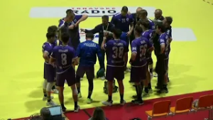 Sporta Hlohovec – ŠKP Bratislava 39:23 v nadstavbe hádzanárskej extraligy.