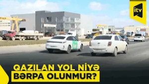 Bərpa edilməyən yollar sürücüləri çətin vəziyyətə salır
