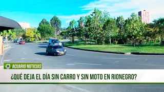 What Was the Result of the Car-Free and Motorcycle-Free Day in Rionegro?