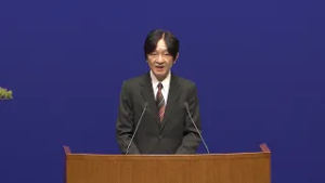 大津市で済生会総会　秋篠宮さまが出席