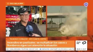 Este año hubo más intervenciones de bomberos en los incendios de pastizales