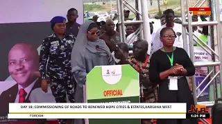 LIVE: Commissioning Of Roads To Renewed Hope Cities Estate Karsana