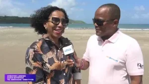 Invités Mike  Madame Larcher Plage  de St Marie