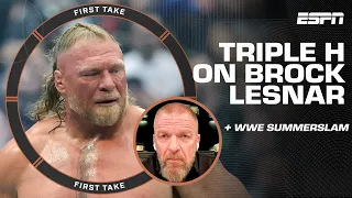 Triple H talks WWE SummerSlam ➡️ Oba Femi 🆚 Brock Lesnar & CM Punk-Cody Rhodes rivalry | First Take