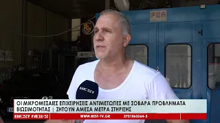 Οι μικρομεσαίες επιχειρήσεις αντιμέτωπες με σοβαρά προβλήματα   Ζητούν άμεσα μέτρα στήριξης
