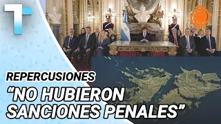 Repercussions of the national address on the Falklands: “Sanctions have been a valid instrument”