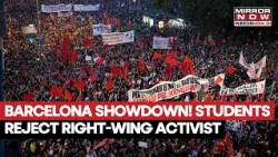 BARCELONA SHOWDOWN! Anti-Fascist Students Clash With Cops Over Rejection Of Right-Wing Activist