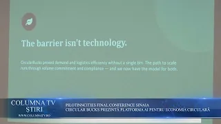 PILOT IN CITIES FINAL CONFERENCE SINAIA - CIRCULAR BUCKS - AI PLATFORM FOR THE CIRCULAR ECONOMY