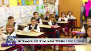 SCHOOL UNIFORMS RETURN TO PRE-UNIVERSITY EDUCATION