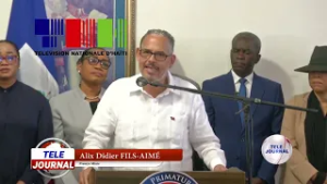 Point de presse du PM Alix Didier Fils-Aimé après sa participation à la 50e réunion de la Caricom