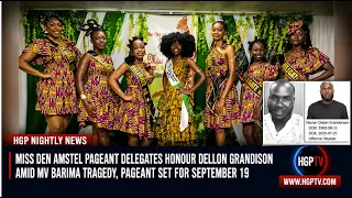 Miss Den Amstel Pageant Delegates Honour Dellon Grandison Amid Mv Barima Tragedy, .........