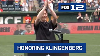 Portland Thorns honor retired player Meghan Klingenberg before 2-1 win over Orlando