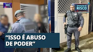 “Você não vai encostar em mim”: Usuária de droga resiste à abordagem policial