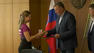 Vedenie mesta ocenilo úspešné gymnastky
