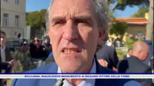 SICULIANA, INAUGURATO MONUMENTO AI SICILIANI VITTIME DELLE FOIBE