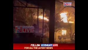 #WATCH | Massive Fire Breaks Out at NEIST in Assam's Jorhat
