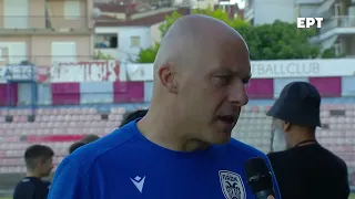 ΠΑΟΚ - Νέφτσι | Οι δηλώσεις του Θανάση Πατρικίδη