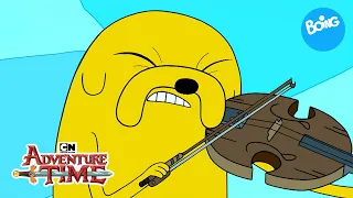 Hora de Aventuras |  La aventura musical de Finn y Jake buscando casa 🎶 | Boing