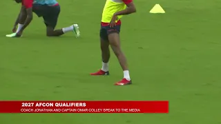 SCORPION COACH AND CAPTAIN COLLEY FACE THE MEDIA AHEAD OF AFCON QUALIFIER