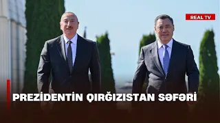 Prezident İlham Əliyevin Çolpon-Ata şəhərində rəsmi qarşılanma mərasimi olub