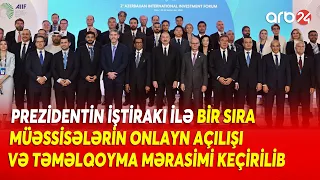 Prezidentin iştirakı ilə bir sıra müəssisələrin onlayn açılışı və təməlqoyma mərasimi keçirilib