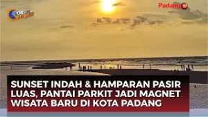 Viral! Hamparan Pasir Baru di Pantai Parkit Kota Padang Jadi Spot Favorit Ngabuburit Ramadan 2026
