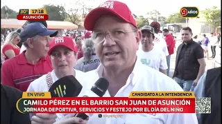Camilo Pérez carries out his traditional walks
