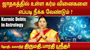 ஜாதகத்தில் உள்ள கர்மா வினைகளை எப்படி நீக்க வேண்டும் | Bharathi Sridhar |